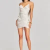 Honeymoon Looks*Retrofete Leah Silk Dress Pearl