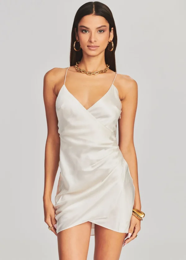 Honeymoon Looks*Retrofete Leah Silk Dress Pearl