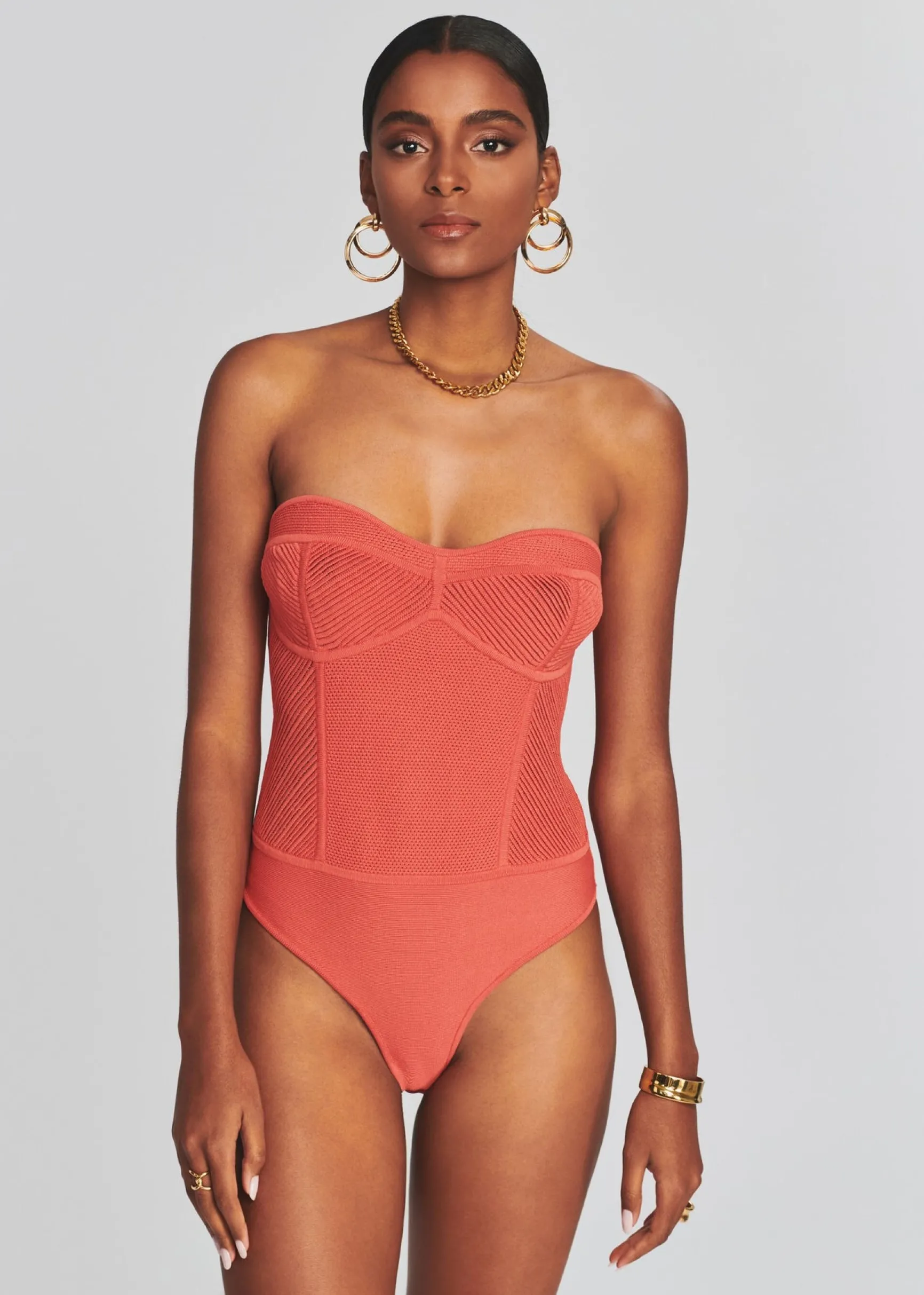 lena_bodysuit_1.webp Final Sale*Retrofete Lena Bodysuit Calypso Coral