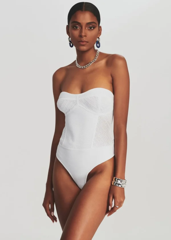 Final Sale*Retrofete Lena Bodysuit White