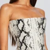 RETROFÊTE*Retrofete Leonie Leather Top Neutral Snake