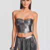 Guest Of*Retrofete Liana Top Gunmetal