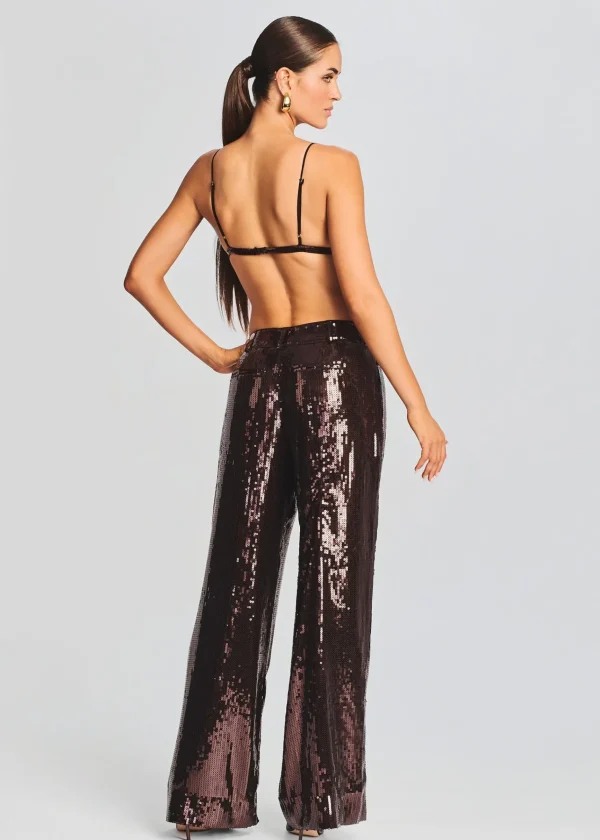 Business Chic*Retrofete Libra Sequin Bralette Dark Chocolate