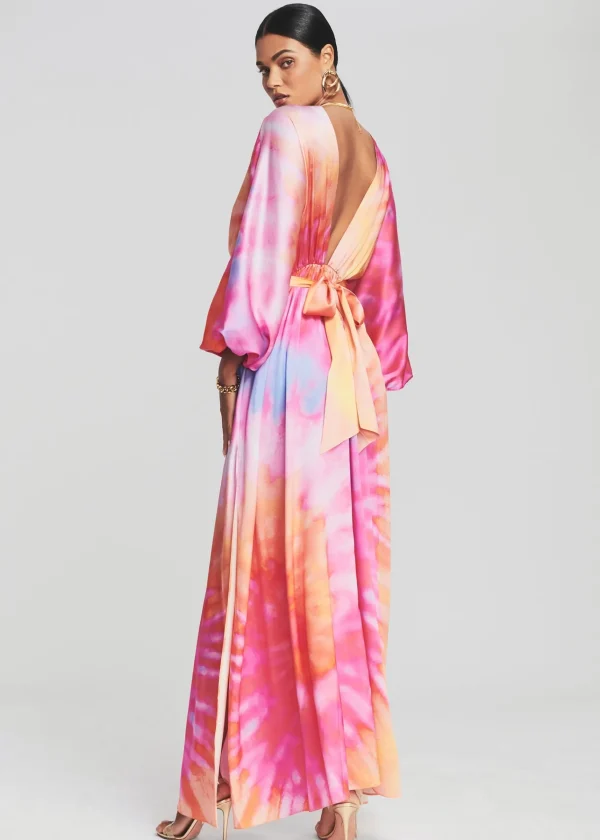 RETROFÊTE*Retrofete Lila Silk Dress Sunset