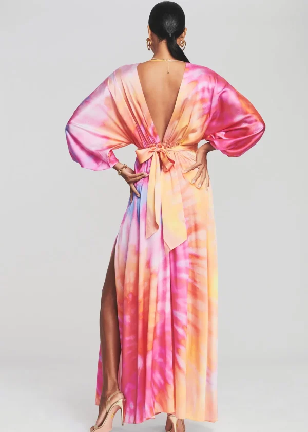 RETROFÊTE*Retrofete Lila Silk Dress Sunset