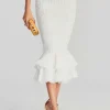 The Destination Bride*Retrofete Lilliana Long Skirt White
