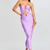 Maxi*Retrofete Lily Lycra Maxi Dress Lilac Purple
