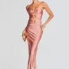 Maxi*Retrofete Lily Lycra Maxi Dress Coffee Cream