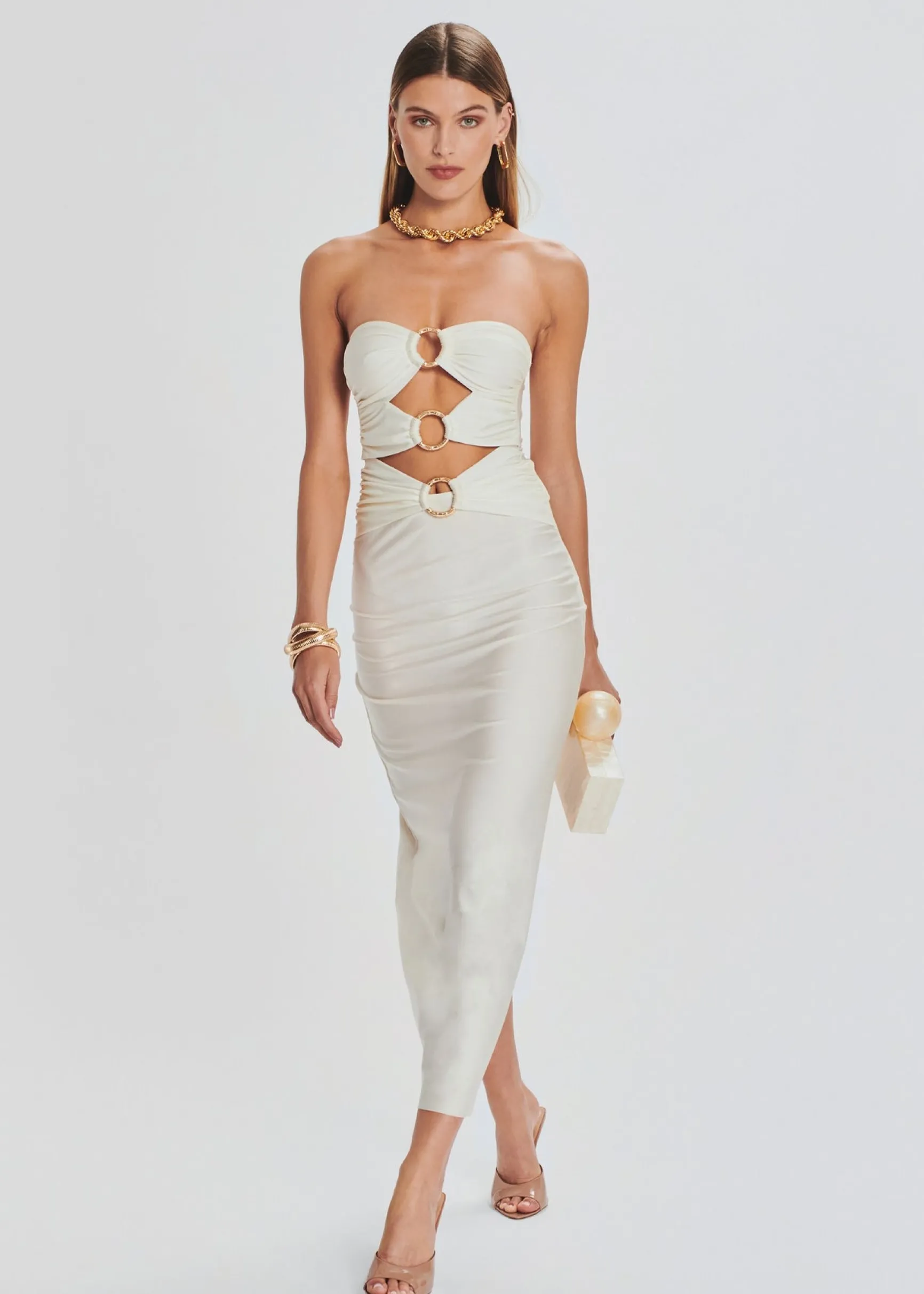 lily_lycra_maxi_dress_0-19.webp Dresses*Retrofete Lily Lycra Maxi Dress Cream