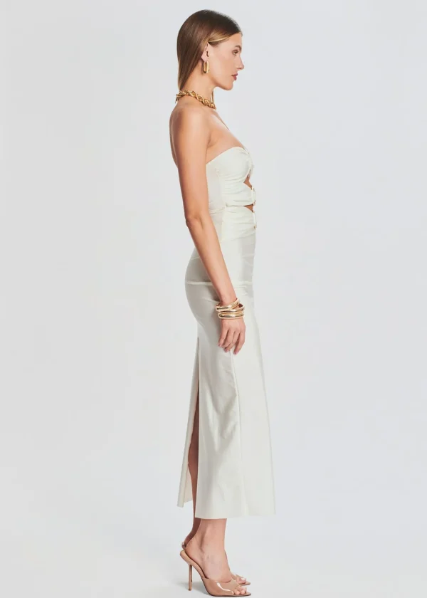 Maxi*Retrofete Lily Lycra Maxi Dress Cream