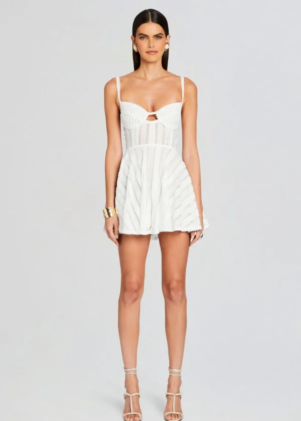 Day to Night*Retrofete Limmey Short Dress Natural White