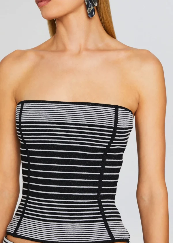 Day to Night*Retrofete Lise Top Metallic Black/Silv