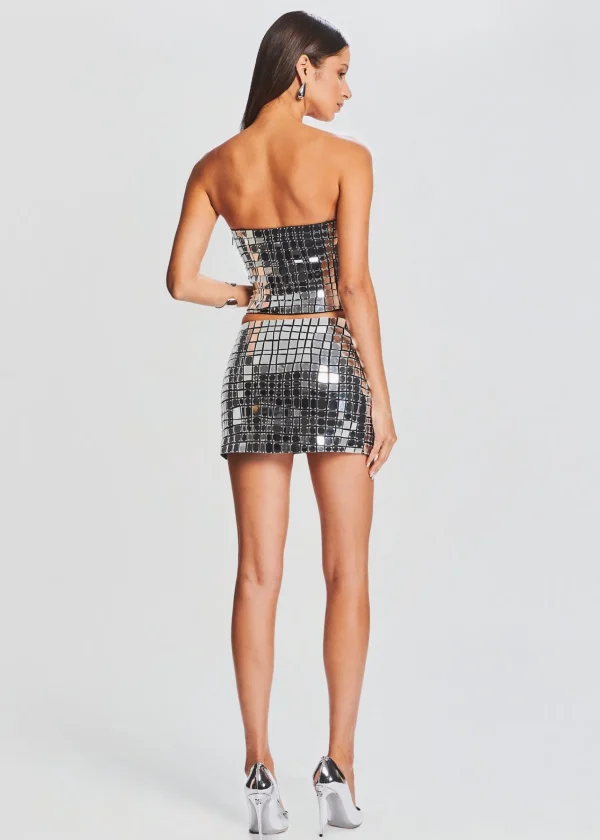 Bottoms*Retrofete Londyn Skirt Black/Silver
