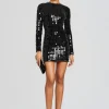 RETROFÊTE*Retrofete Loreen Embellished Dress Black