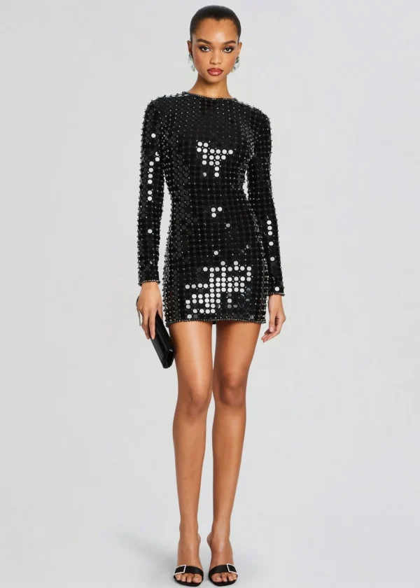 Dresses*Retrofete Loreen Embellished Dress Black