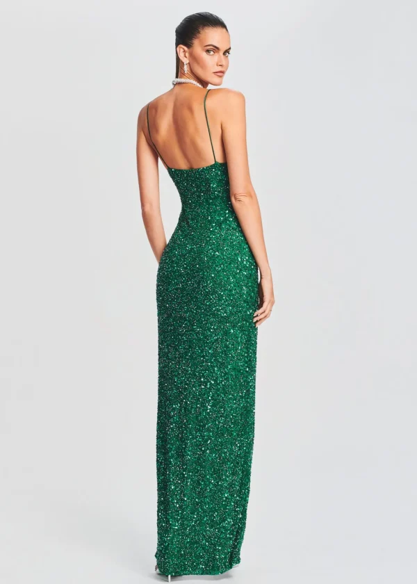 Dresses*Retrofete Loretta Sequin Dress Emerald