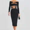 Guest Of*Retrofete Lotus Dress Black