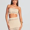 Tops*Retrofete Luiz Knit Crochet Top Ivory/Gold