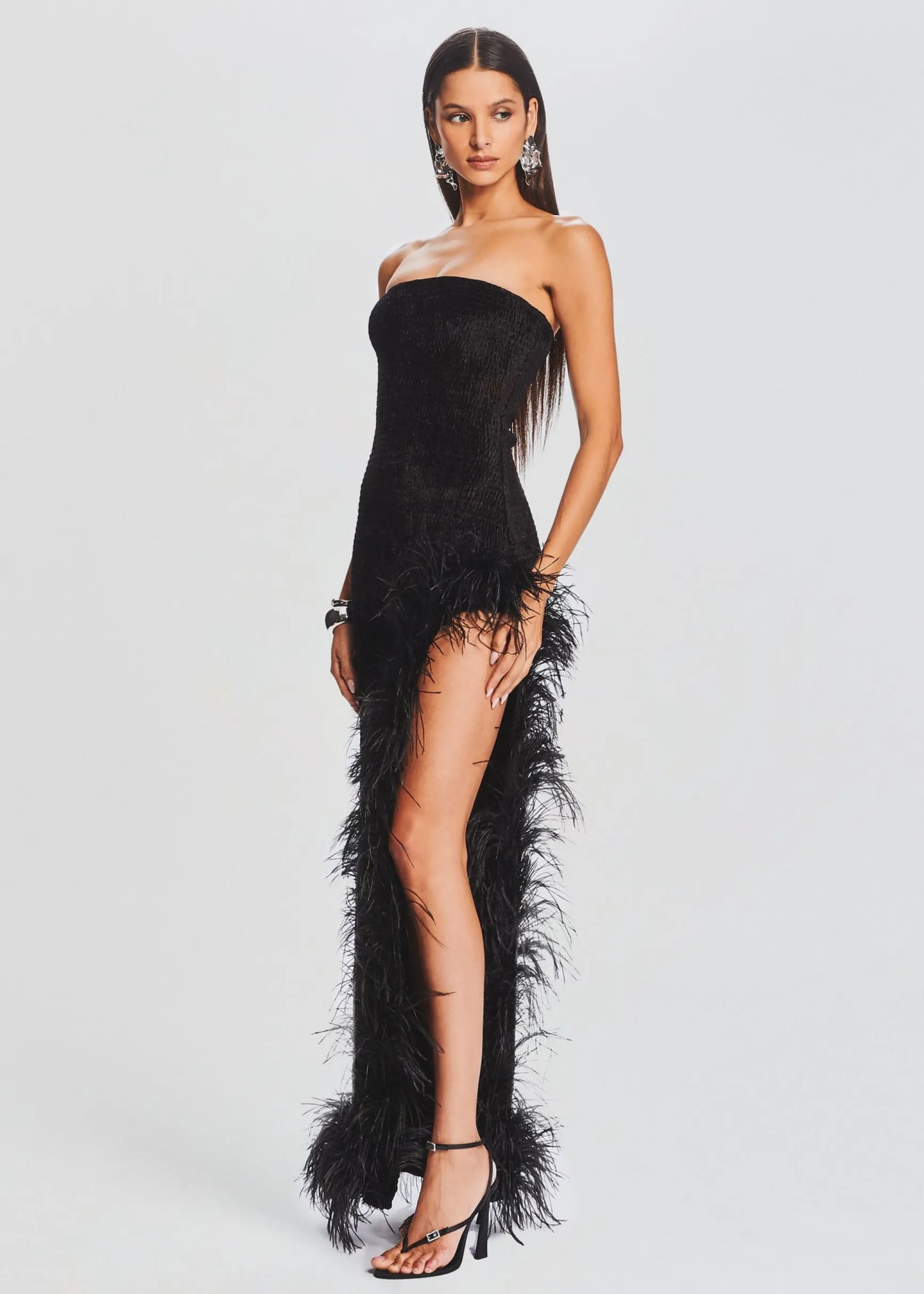 lula_feather_dress_2-2.webp Dresses*Retrofete Lula Feather Dress Black