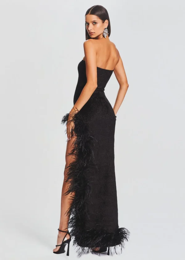 RETROFÊTE*Retrofete Lula Feather Dress Black