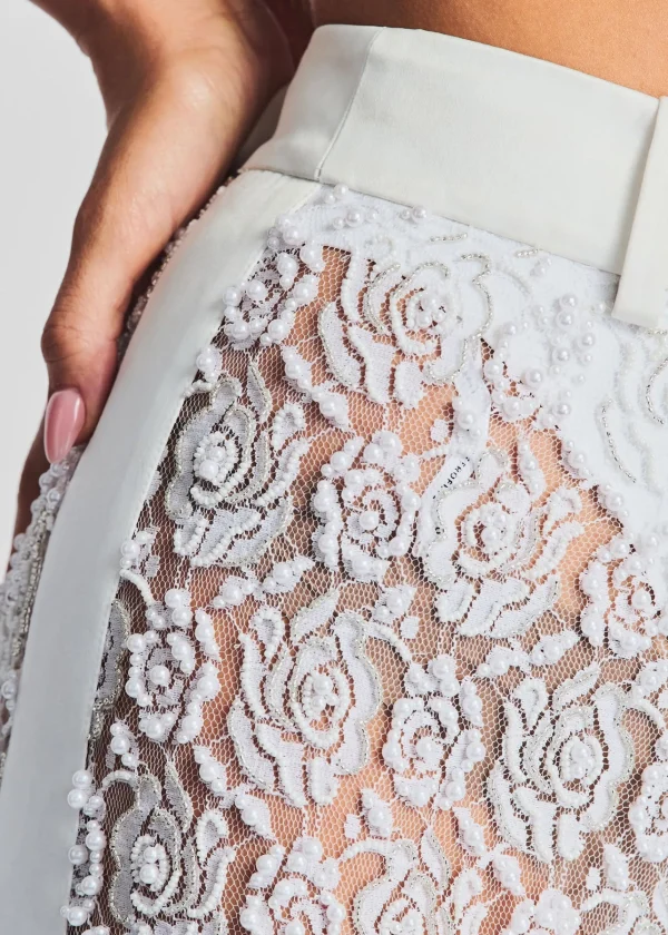 Honeymoon Looks*Retrofete Lulu Lace Pant White