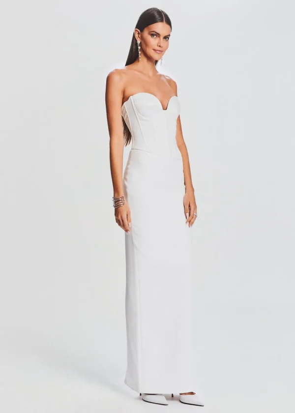 Gowns*Retrofete Luna Dress White