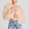 Neutral Moments*Retrofete Luxe Fur Jacket Tannin