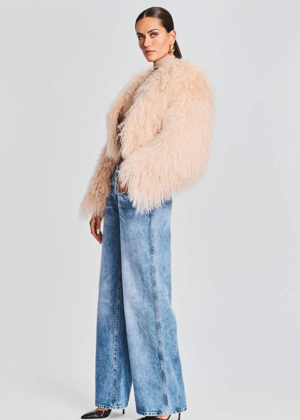 Guest Of*Retrofete Luxe Fur Jacket Tannin