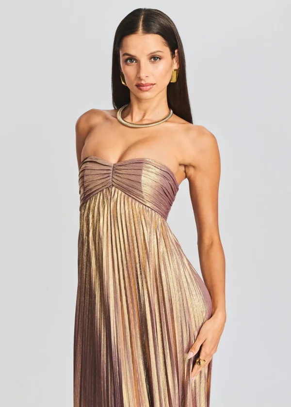 RETROFÊTE*Retrofete Lyanna Dress Purple/Gold