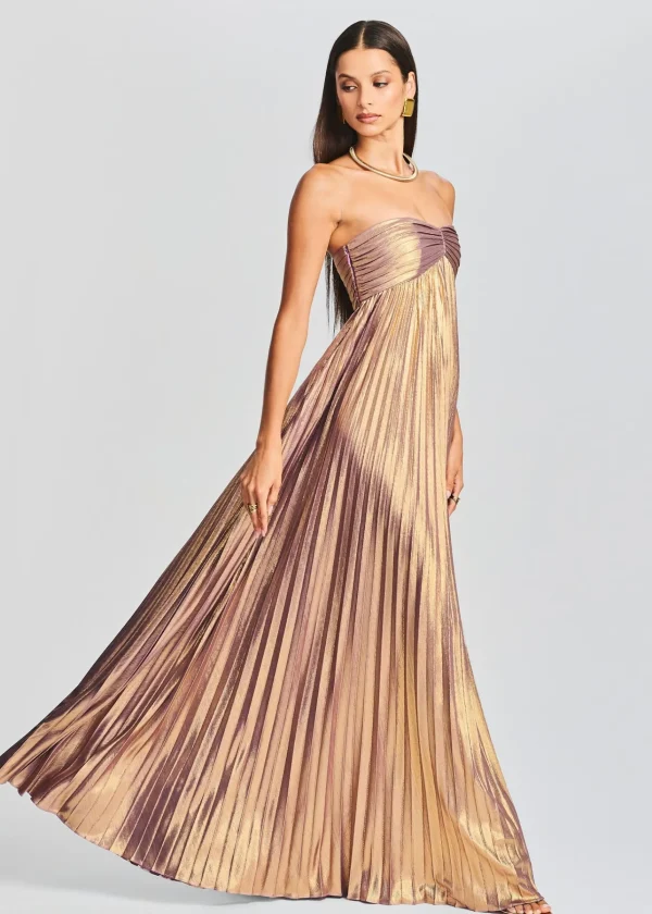 Bridal Party*Retrofete Lyanna Dress Purple/Gold