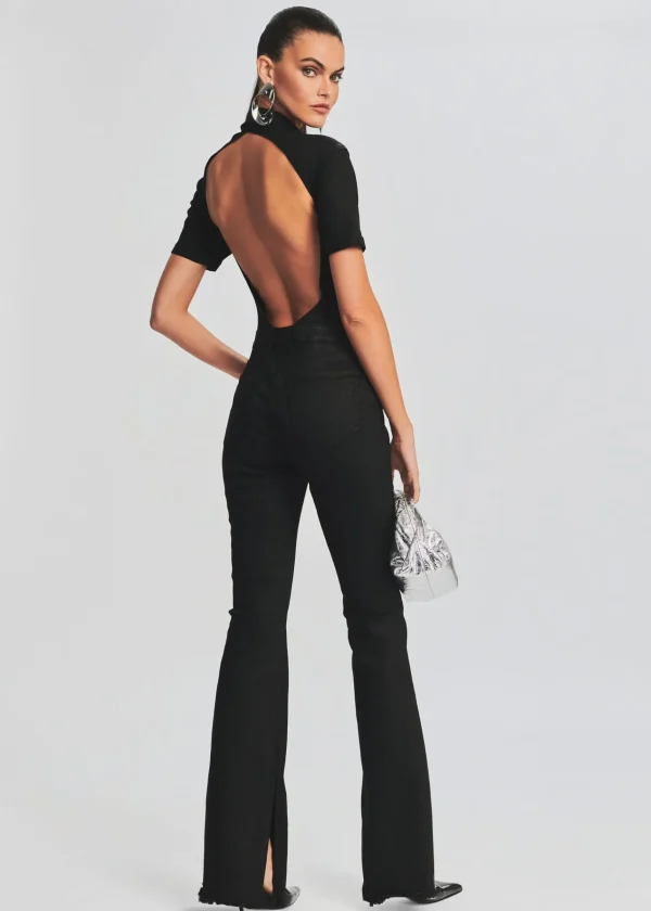 Jumpsuits*Retrofete Lyla Coated Denim Jumpsuit Waxed Black