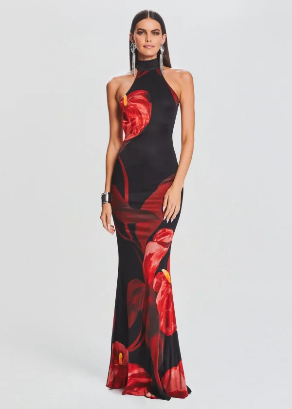 RETROFÊTE*Retrofete Mabel Dress Red Anthurium