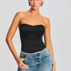 RETROFÊTE*Retrofete Mads Silk Bustier Black