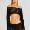 Exclusively Ours*Retrofete Magen Knitted Shirt Black