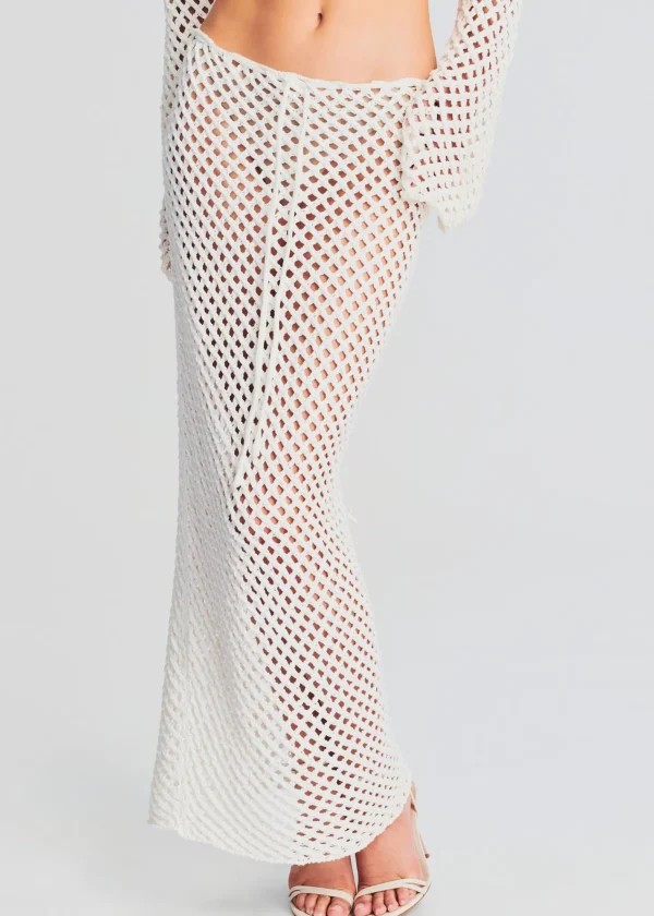 Swim*Retrofete Magen Knitted Skirt White