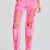 Bottoms*Retrofete Maggie Low Rise Jean Neon Pink