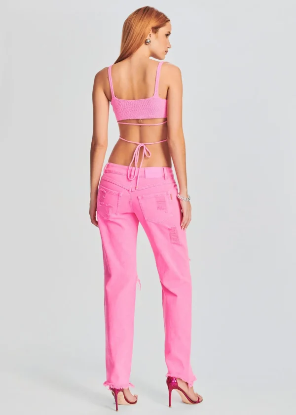 Bottoms*Retrofete Maggie Low Rise Jean Neon Pink
