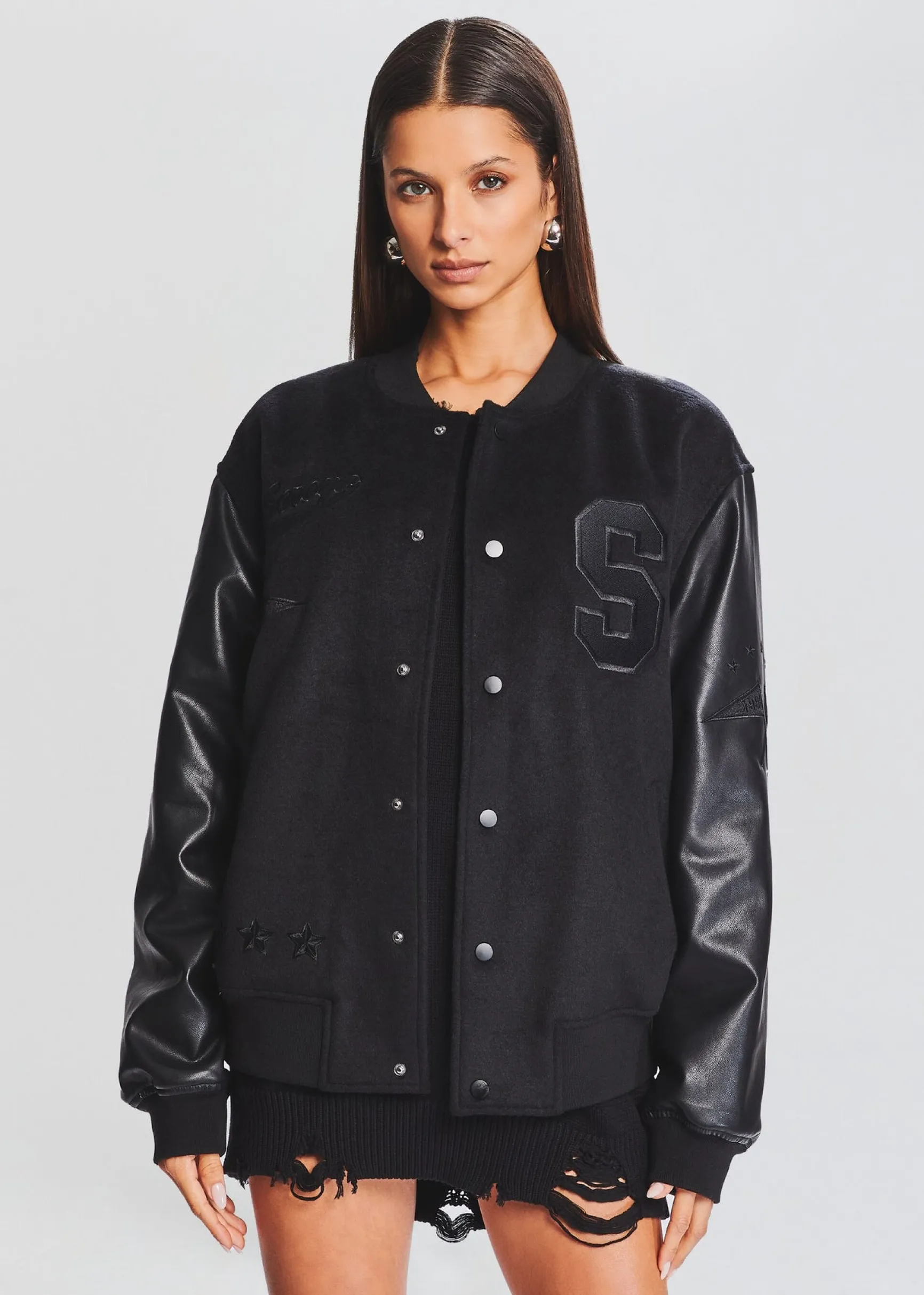 malcolm_bomber_jacket_0.webp Outerwear*Retrofete Malcolm Bomber Jacket Black