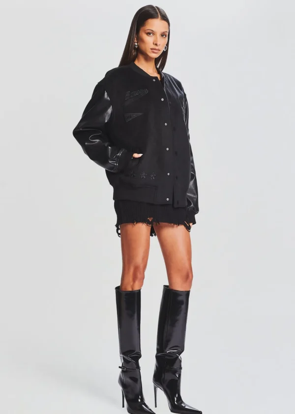 Jackets*Retrofete Malcolm Bomber Jacket Black