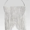 Final Touches*Retrofete Malia Crystal Bag White/Silver