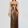 Trending*Retrofete Mallory Dress Metallic Bronze