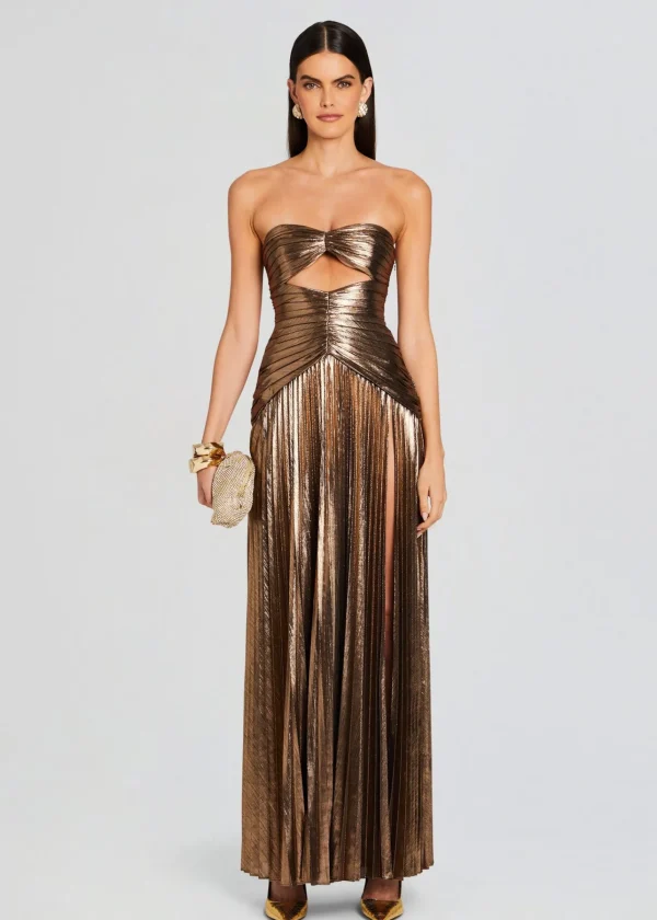 RETROFÊTE*Retrofete Mallory Dress Metallic Bronze