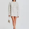 Dresses*Retrofete Maple Embellished Sweater Dress Ivory