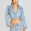Subtle Shimmer*Retrofete Marcie Embellished Denim Jacket Tresca