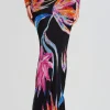 Tropical Hues*Retrofete Margo Maxi Skirt Black