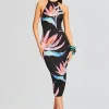 Tropical Hues*Retrofete Margo Midi Dress Black
