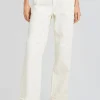 Business Chic*Retrofete Margot Cuffed Boyfriend Jean Off White