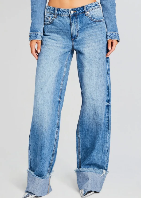 Day to Night*Retrofete Margot Cuffed Boyfriend Jean River