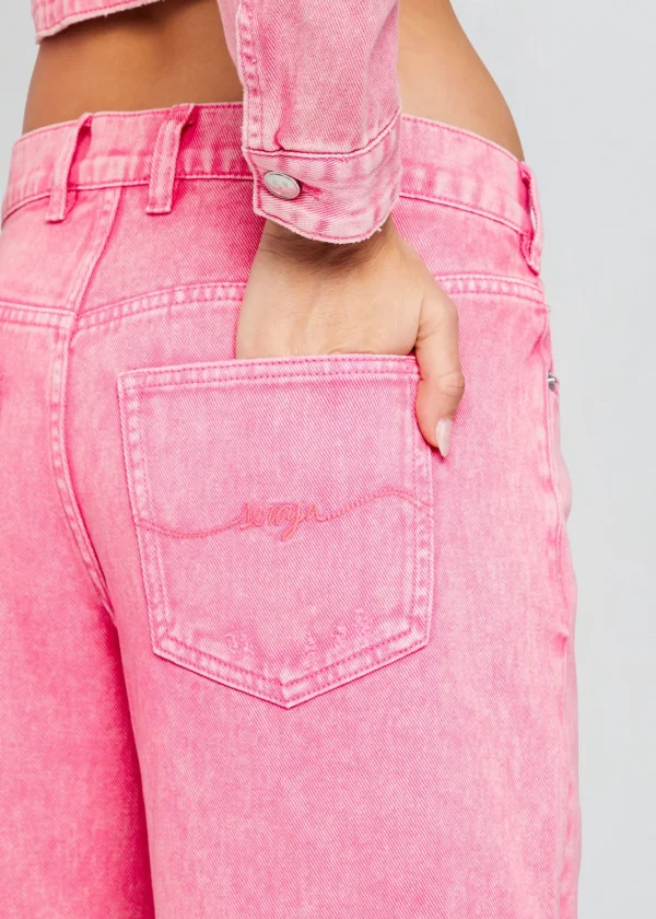 Resort '24*Retrofete Margot Cuffed Boyfriend Jean Malibu Pink