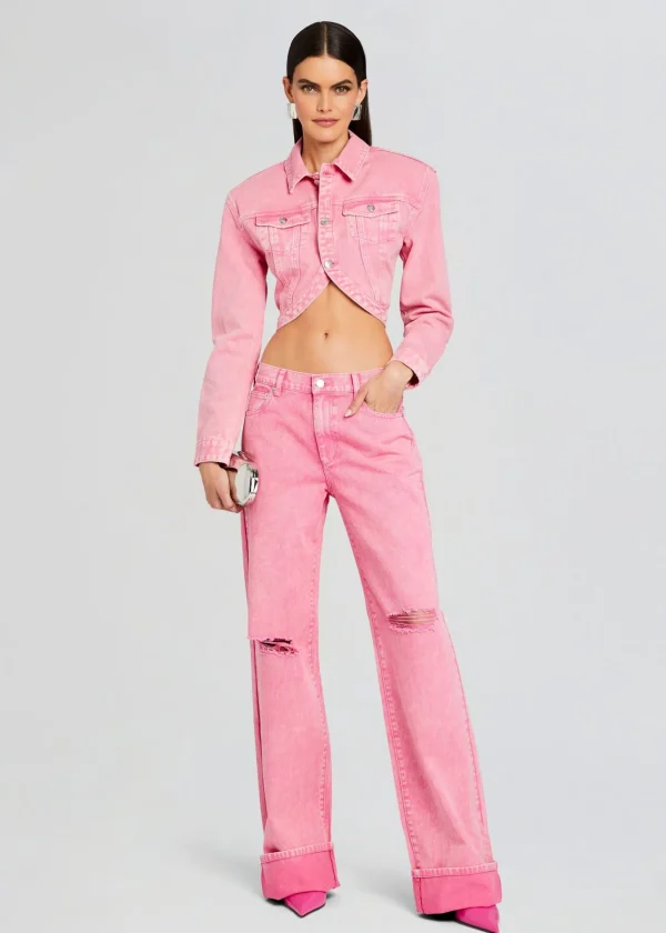 Coming Soon*Retrofete Margot Cuffed Boyfriend Jean Malibu Pink